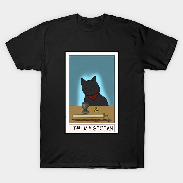 Merlin Cat Tarot T-Shirt by QuinnOliver